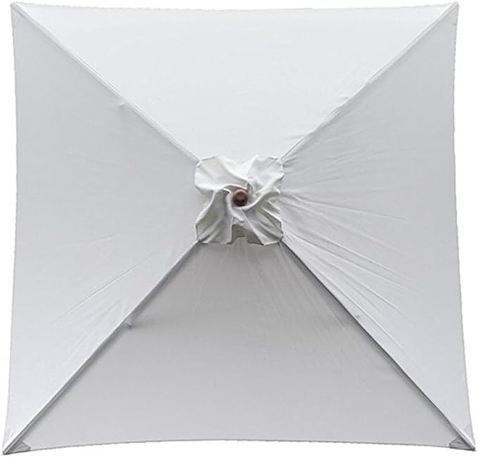DULRLLY 6.6 x 6.6 Ft Square Umbrella Replacement Cover Patio Umbrella Replacement Canopy for 4 Ribs Umbrella Top Replacement Waterproof Outdoor Umbrella Fabric Replacement for Garden Umbrellas
