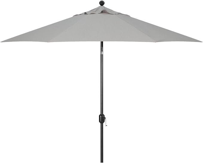 Galtech Deluxe Auto Tilt Market Umbrella, 7.5ft - Outdoor Patio, Deck, Pool, Backyard Stand Alone Umbrella - Octagon, Heavy Duty w/Black Frame & Sunbrella Fabric (Granite)