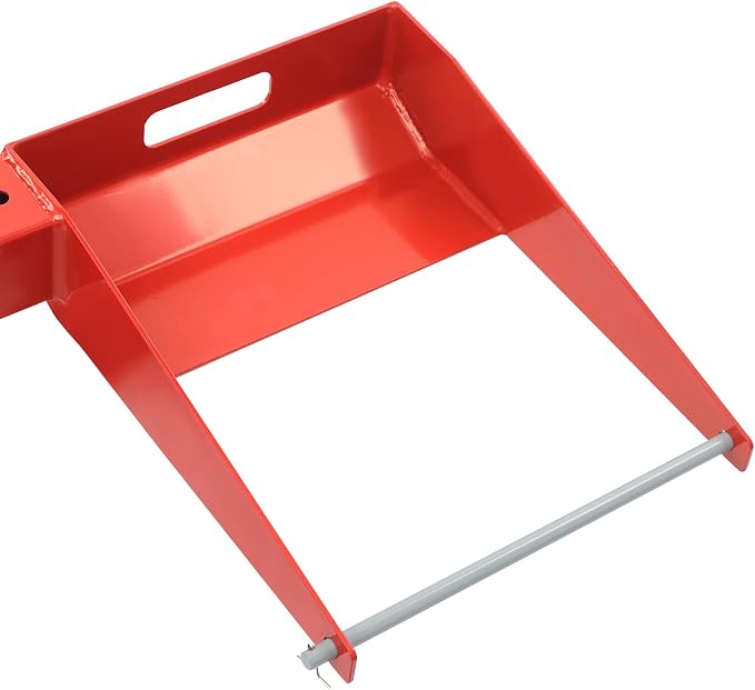 Riding Lawn Mower Lift, Lawn Mower Lift Jack 750 lbs Lifting Capacity Lawn Mower Lift Tool Lawn Mower Lift Adjustable Wheel Span for Mower Maintenance and Repair, Red