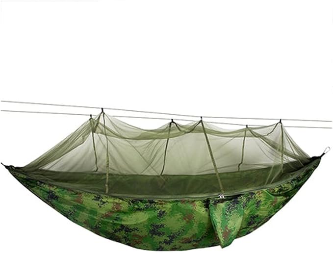 Camping Hammock, Camping Hammock with Mosquito Net - Ultra Lightweight & Durable Outdoor Travel Hammock for Camping Hiking Backpacking(Camouflage)