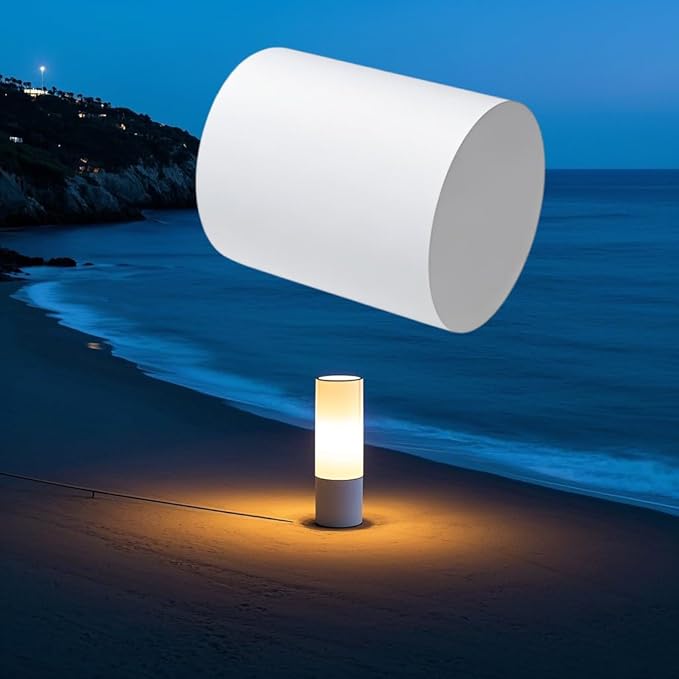 2pcs Acrylic Lens Globe 3.75" x 3.3" for 3 Tier Pagoda Metal Low Voltage Path Lights Replacement for Malibu Landscape Lighting CL191,8301-9200-01 or 1301-9200-80