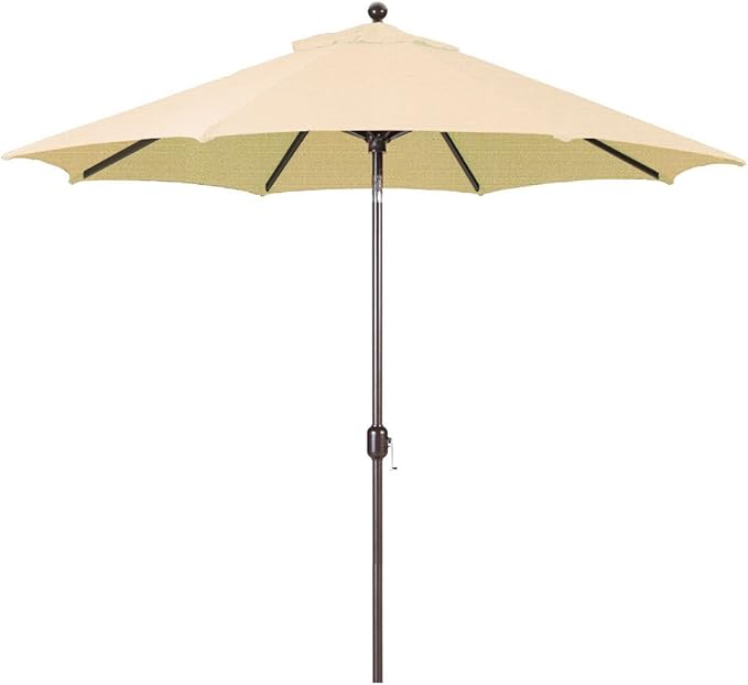 Galtech Market Umbrella, Premium Octagon Design with Auto Tilt for Patio Garden Pool (7.5-FT Antique Bronze Frame Sunbrella: Antique Beige)