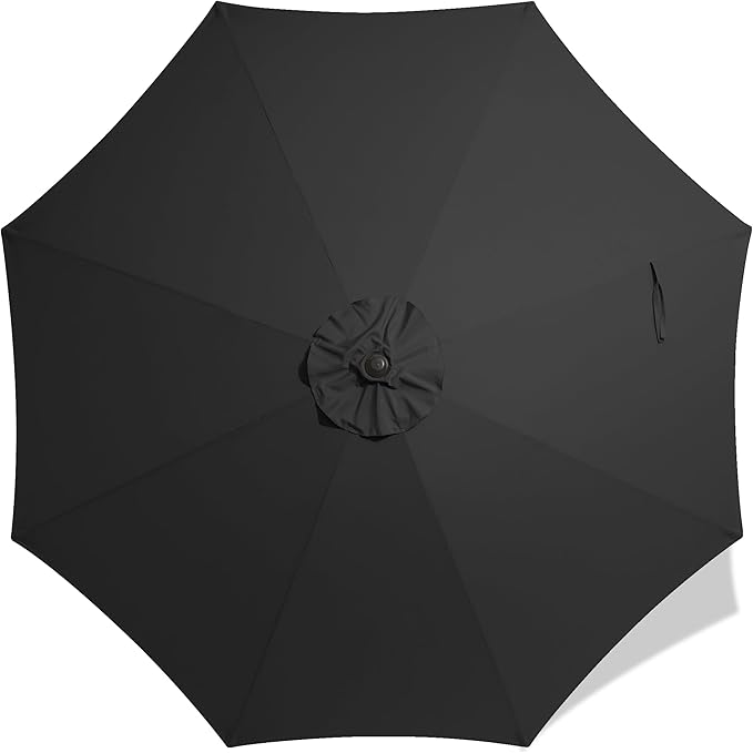 AreShark 9FT Patio Umbrella Replacement Canopy – Durable UV Protective Outdoor Table Market Umbrella Top for 8 Ribs, Canopy Only with Air Vent