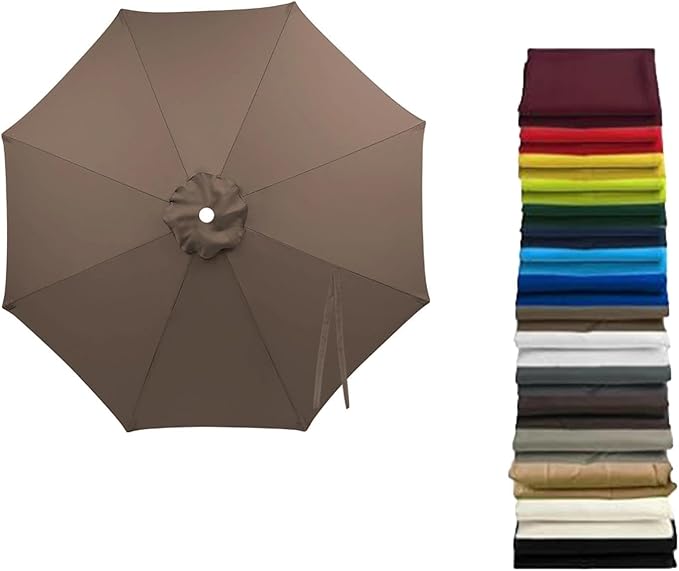 Cantilever Umbrella Replacement Canopy, Patio 8 Ribs Sun Umbrella Cover UV 50+ Protection Waterproof Cantilever for Garden, Backyard, Pool