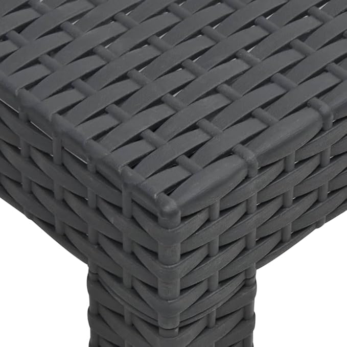 2 Piece Patio Lounge Set,Patio Furniture Set,Garden Conversation Bistro Sets for Yard,Pool or Backyard,with Cushion PP Anthracite(Easy to Assemble)