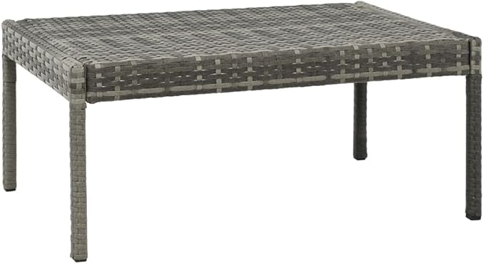 3 Piece Patio Lounge Set with Cushions, Front Porch Furniture Outdoor Dining Sets Outdoor Sofa Sets Patio Conversation Set for Poolside Exhibition Piazza Negotiation Area Poly Rattan Gray