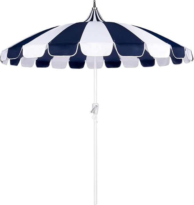 8Ft Patio Pagoda Umbrella, UV Protect Pool Umbrellas with Heavy Duty Pole, Outdoor Market Umbrella for Holiday Garden Backyard