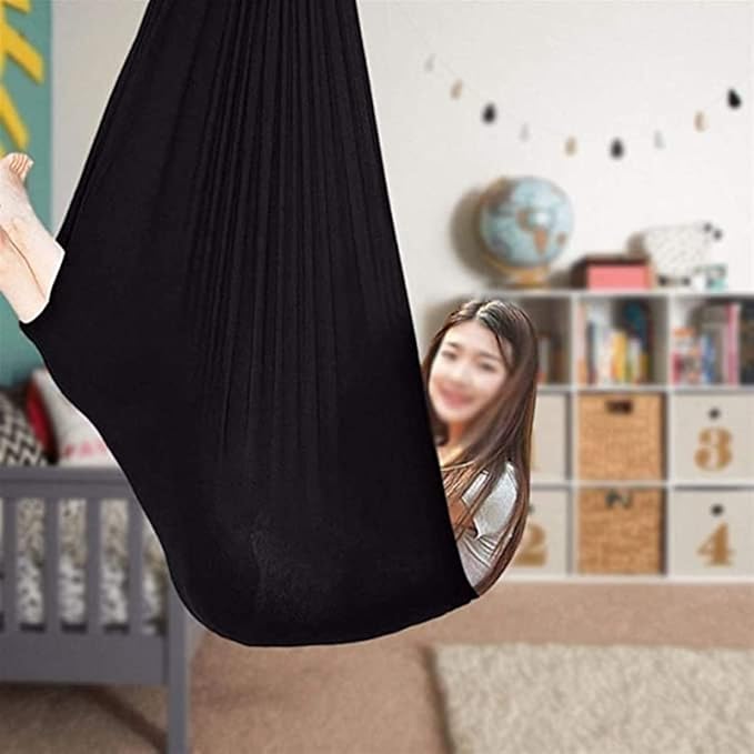 Outdoor Indoor Swing Hammock for Cuddle Up to Sensory Child Therapy Special Needs for Kids and Adults Hardware Included (Size : 150 * 280CM/59 * 110in)