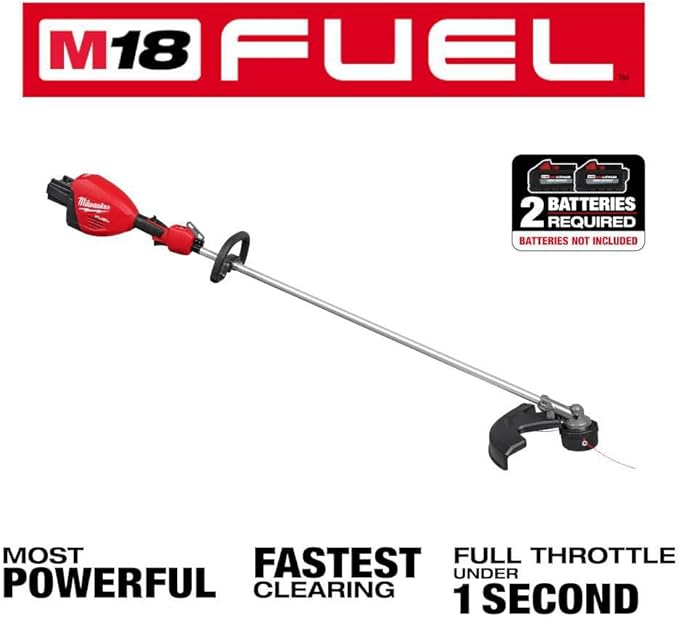 A for M18 Fuel 17 Inch Dual Battery String Trimmer (Bare Tool) - Reconditioned + TPT Premium cart tecforeman
