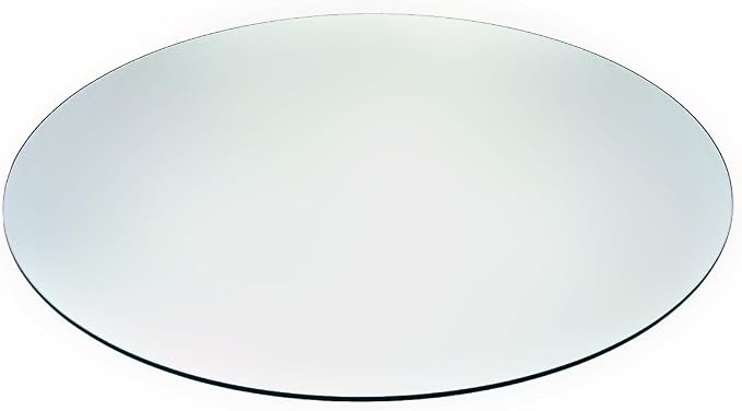Audio-Visual Direct 36" Tempered Glass Table Top with Rounded Edge 5/16" Thick