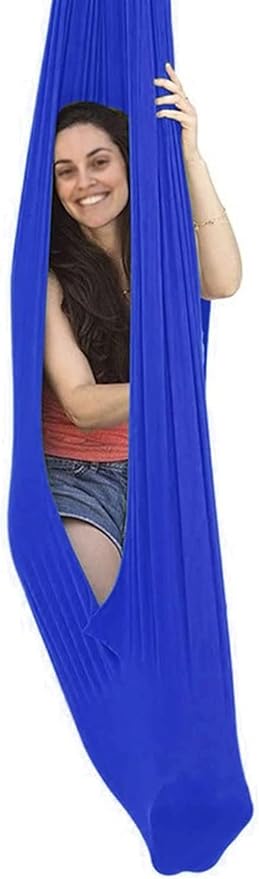 Indoor Snuggle Swing Therapy Swing Kids Cuddle Hammock for Adults with Special Needs for Children with Autism, ADHD, Aspergers Ideal Sensory Integration (Size : 150 * 280CM/59 * 110in)