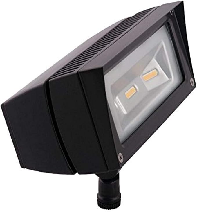 RAB Lighting FFLED18 2 Pack LED Floodlight for Landscapes/Façades/Security Lighting, 18W, 2400LM, Swivel Arm, 5000K Color Temp, Ultra-Efficient, 7H x 6V Beam Spread, Residential or Commercial Use