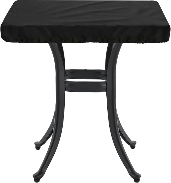 Outdoor Square Table Cover Waterproof Anti-UV Heavy Duty Square Table Covers for Outdoor Furniture,Windproof Patio Coffee & Dining Table & Table Top Cover Weatherproof,48"L×48"W×4"H