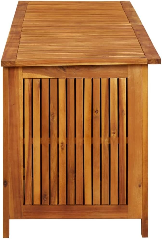 【Fast Shipping】 Outdoor Deck Box Storage, Pool Toys, Gardening Tools, Furniture Patio Storage Box 68.8"x19.6"x22.8" Solid Acacia Wood