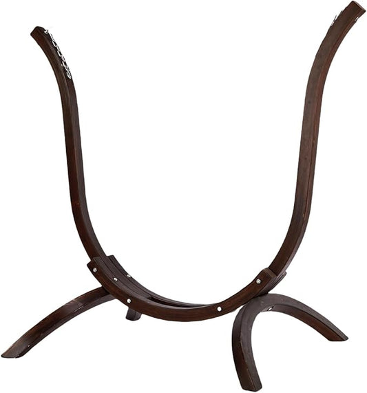 Wooden Hammock Stand (330 lbs/150kg), Heavy Duty Premium Solid Wood Hammock Chair Stand for Indoor or Outdoor Use