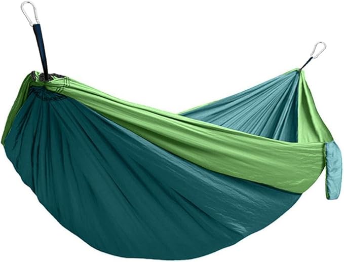 Camping Hammock,hammock,Breathable Nylon Fabric (parachute Fabric) With Strong Load-bearing Capacity, Suitable For Outdoor Places Such As Parks, Seashores And Camping.(Dark Green Fruit Green)