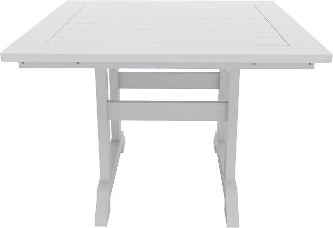 HDPE Laguna 43" Square Dining Table,White