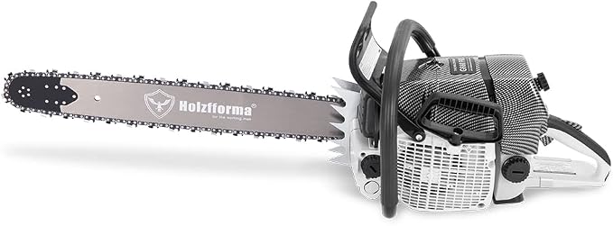 Holzfforma 92CC G660 PRO Gasoline Chain Saw Power Head Normal Handle Bar Stronger Sprocket Cover with 28 Inch 3/8" .063" 92DL Guide Bar and Saw Chain