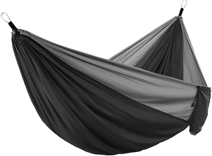 NOBRIM Parachute Portable Hammock Lightweight Camping Hammock Double Nylon Hammock with 2 Tree Straps Swing for Backpacking Outdoor
