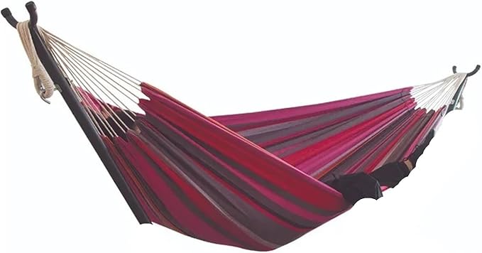 Hammock. Portable Camping Hammocks Hanging Sturdy Garden Comfortable Fabric Hammock Swing Bed .Hammocks for Outside(Red)