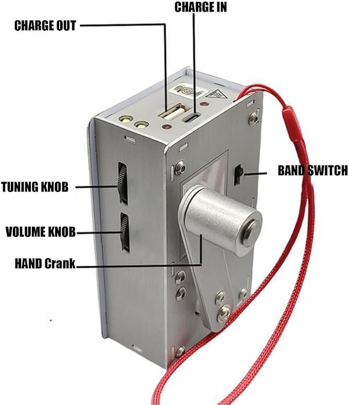 High Power Hand Crank Generator 1000Mah, Mini Portable Emergency Power Supply Safe And Practical Suitable for Leisure Decompression, Sudden Power Outage