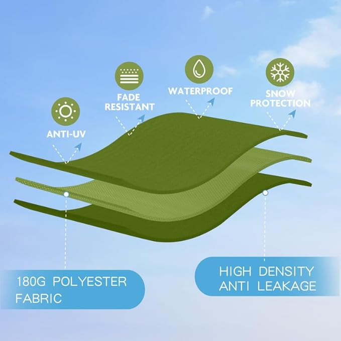 GREEN PARTY 15 ft Rectangular Patio Umbrella with Base Included, Large Double-Sided Outdoor Table Umbrella with Crank, 1.9" Pole UPF 50+ UV Resistant for Pool Deck Backyard Garden, Lime Green