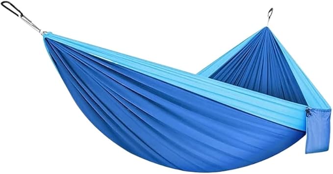 Camping Hammock Bed Double & Single Hammock Portable Nylon Parachute Hammocks Swing for Indoor Outdoor Garden Hiking Travel Backpacking Hammock Swing (Color : C)