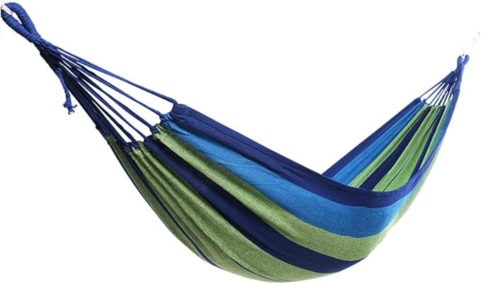 Abaodam Double Camping Hammock Canvas Swing for Outdoor and Indoor Use Thickened and Widened Portable Hanging Hammock Suitable for Adults