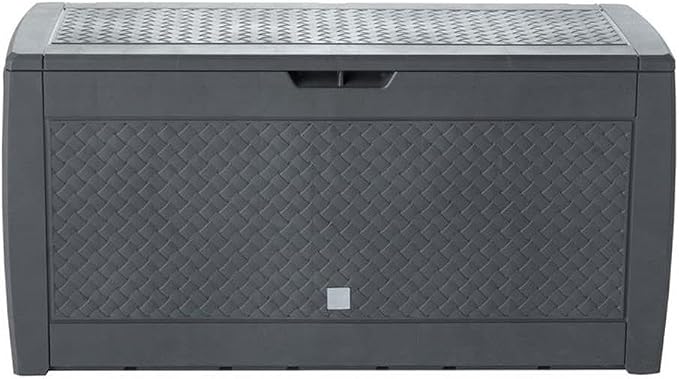 Alfresco Home Urban Matuba Resin Home and Garden Storage Box in Umber Brown