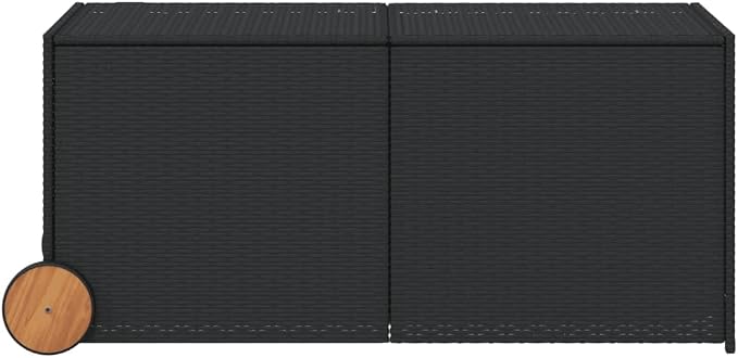 Outdoor Storage Box Poly Rattan Garden Deck Chest with Zipped Liner and Gas Lift Mechanism for Patio Furniture Cushions and Pillows Large Wicker Trunk in Various (127 x 55 x 56/59.5 cm)