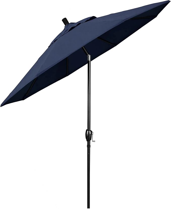 California Umbrella 7.5' Round Aluminum Market Umbrella, Crank Lift