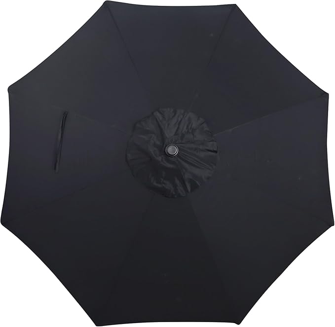 Blissun 10FT Outdoor Patio Umbrella, Outdoor Table Umbrella, Yard Umbrella, Market Umbrella with 8 Sturdy Ribs, Push Button Tilt and Crank