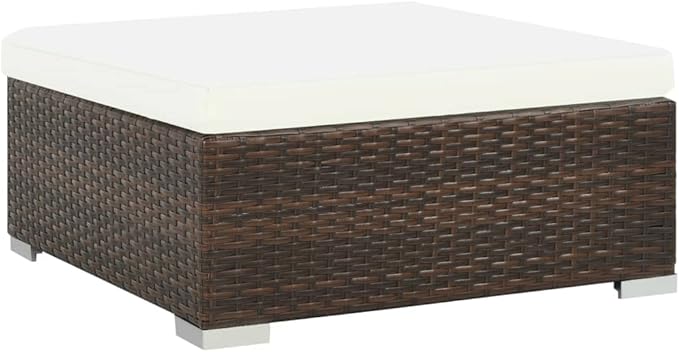Patio Sofa Set with Cushions,Outdoor Patio Furniture,Conversation Furniture,Patio Furniture Sets,for Terrace,Garden,Backyard,6 Piece Poly Rattan Brown