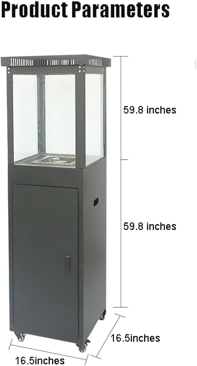 Outdoor courtyard heater, liquefied gas heating stove, modern fireplace design, suitable for gardens, courtyards, hotels and homestays