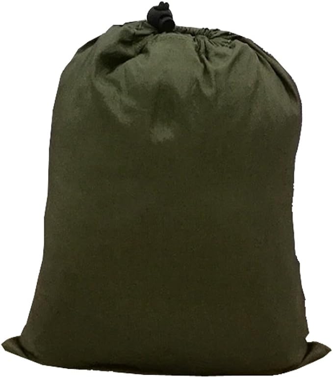 ELEOPTION Camping Hammock with Mosquito net Portable Outdoor Bed Robust Hammock from Parachute Silk max. Load Capacity 200kg Perfect for Home Garden Forests Travel Hiking etc (Military Green)