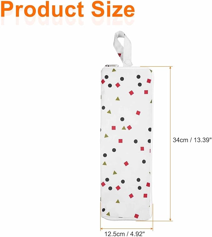 HARFINGTON 2pcs Wet Umbrellas Bag 4.9" x 14.2" Superfine Fiber Strong Water Absorption Umbrella Case Cover Portable Waterproof Case for Storage Travel Home Outdoor, White