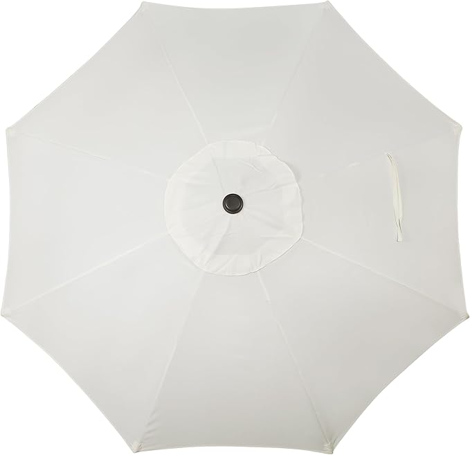 Blissun 10FT Outdoor Patio Umbrella, Outdoor Table Umbrella, Yard Umbrella, Market Umbrella with 8 Sturdy Ribs, Push Button Tilt and Crank