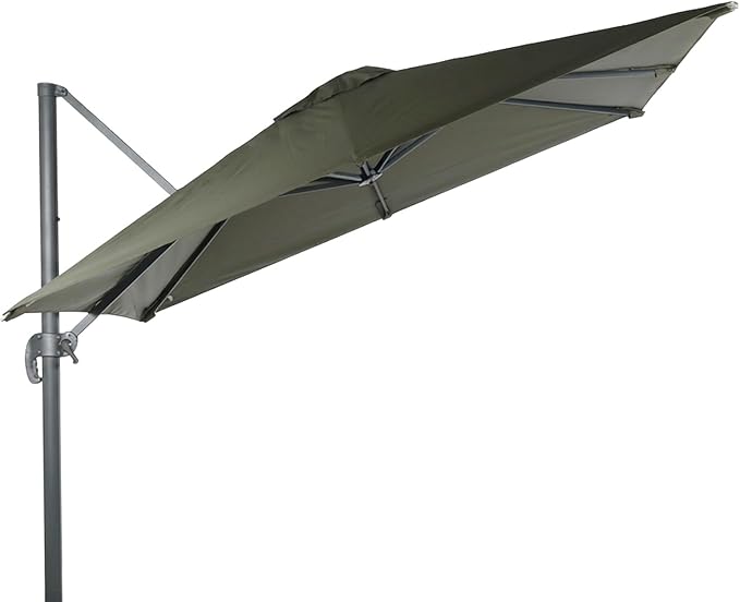 BPS 10'x10' Cantilever Umbrella Replacement Canopy for 8 Ribs Square Offset Umbrella, Outdoor Canopy Replacement for Patio Parasol, Canopy Only