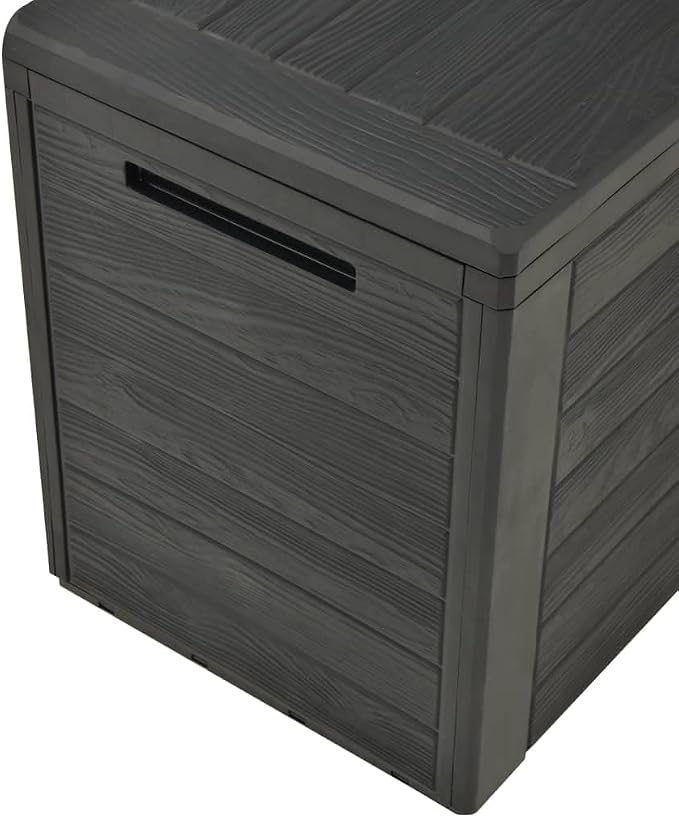 Patio Storage Box,Outdoor Toy Box,Outdoor Cushion Storage,Pool Storage,Outdoor Towel Storage,for Patio Furniture, Pillows, Pool Supplies, Garden Tools, Anthracite 45.7"x17.3"x21.7"