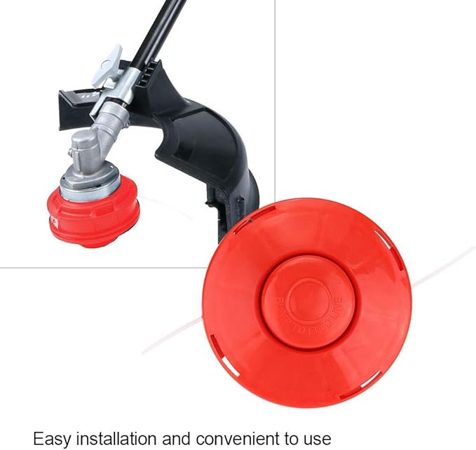 3PCS Mower Trimmer Head Universal, Grass Trimmer Heads Replacement, Garden Mower Brush Cutter Head Accessory for Grass Trimmers, Plastic 10.5cm