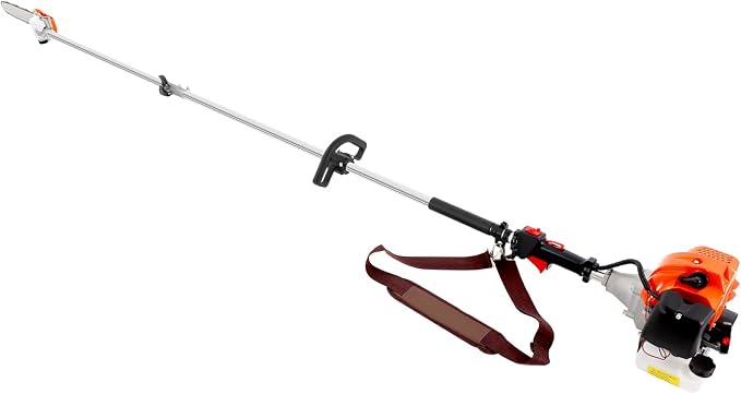 LOYALHEARTDY Pole Chainsaw 52CC 2-stroke Gasoline Pole Chainsaw, 9.5Ft Long Reach Tree Trimmer Tree Pruner Saw Gas Powered Tree Trimmer Pole Chainsaw Pruner Tree Pruner Gas Power