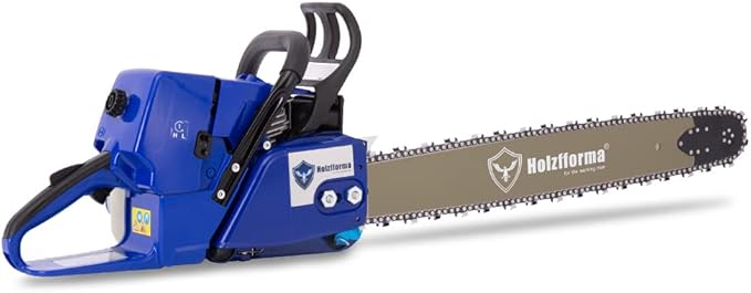 Holzfforma 76.5cc G466 Gasoline Chain Saw Power Head with 3/8" .063" 28Inch 92 Drive Links Guide Bar and Chain Normal Handle Bar