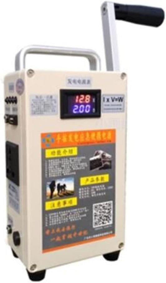 Hand Crank Generator Mobile Phone Charging Treasure High Power 500W Large Capacity Outdoor DC12V 240W Manual Generator(30W 200W XY-101)