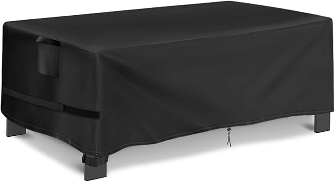 Outdoor Coffee Table Cover, Waterproof Patio Coffee Table Cover, Outdoor Small Furniture Covers for Winter, Rainproof Fade Resistant