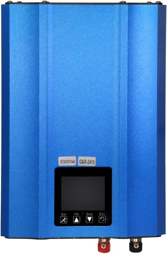 Y&H 1200W Grid Tie Inverter Power Limiter LCD Display DC55-90V Solar Input AC110V Pure Sine Wave Output for 48V60V Battery