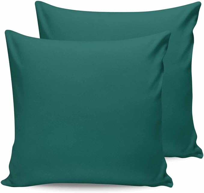 Outdoor Waterproof Throw Pillow Covers Set of 2 Aventurine Green Pillowcases 16x16 Inches Simple Style Patio Decorative Pillows Cushion Case Patio Pillows for Couch Bed Chair Garden