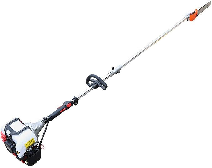 Pole Saw 16-FT Height Reachable Powerful Gas Pole Chainsaw 42.7CC 2-Cycle Cordless Extension Pole Saw with 11 inch Cutting Bar Tree Trimmer Long Reach Saw