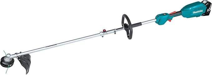 Makita XUX02SM1X4 18V LXT Lithium-Ion Brushless Cordless Couple Shaft Power Head Kit w/ 13" String Trimmer & 10" Pole Saw Attachments (4.0Ah) with Additional BL1840B 18V LXT Lithium-Ion 4.0Ah Battery