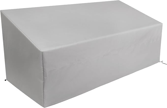 Patio Sofa Cover Waterproof, Heavy Duty 2 Seater Outdoor Bench Loveseat Cover,Patio Furniture Covers for Outside Sofa, Loveseat, Couch, Bench and Glider (Grey, 62.5"Lx35"Wx24/36"H)