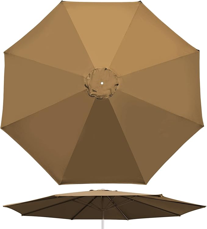 YardGrow 11.5ft 8 Ribs Umbrella Canopy Replacement for Patio Umbrella, Frame NOT Included, Umbrella Replacement Canopy ONLY